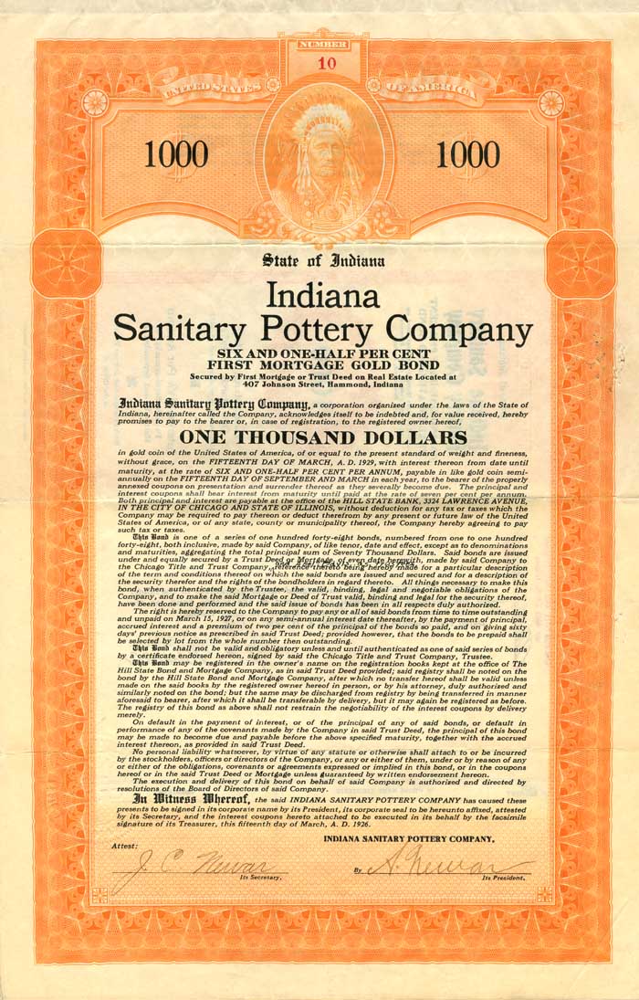 Indiana Sanitary Pottery Co.